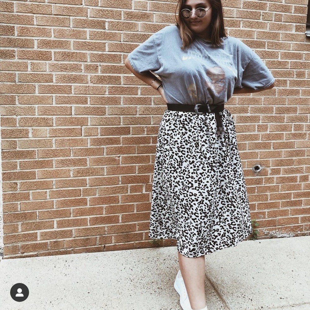 Midi Cheetah Print Skirt